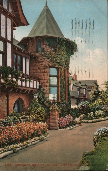 Residence, Hillside and Vista Avenues Oakland California