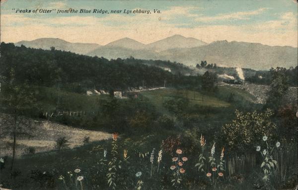 Peaks of Otter from the Blue Ridge Lynchburg Virginia