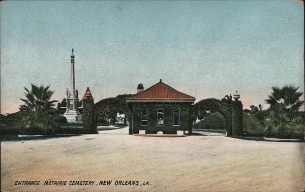 Entrance, Metairie Cemetery New Orleans Louisiana