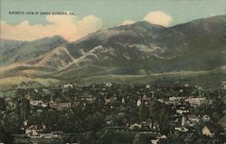 Birds-eye View of Santa Barbara Postcard
