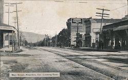 Main Street Looking East Postcard