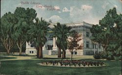 Public Library Building Postcard