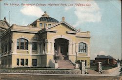 The Library, Occidental College, Highland Park Postcard