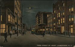 Third Street by Night Postcard