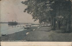 Pier at Maple Springs Chautauqua Lake, NY Postcard Postcard Postcard