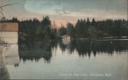Scene on Dear Lake Clarkston, MI Postcard Postcard Postcard