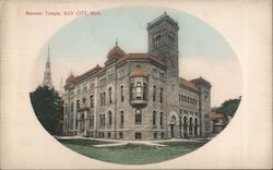 Masonic Temple Bay City, MI Postcard Postcard Postcard