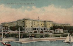 Hotel Wenons and Park Bay City, MI Postcard Postcard Postcard