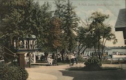 A Park Scene Buckeye Lake, OH Postcard Postcard Postcard