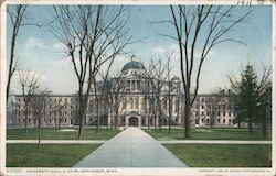 University Hall, U. of M. Postcard