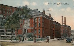 Public Library Postcard