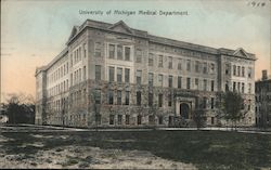 University of Michigan Medical Department Postcard