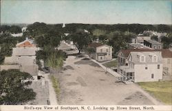 Bird's Eye View Looking Up Howe Street, North Postcard