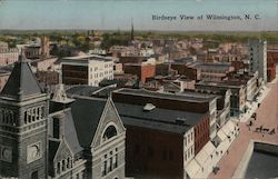 Birdseye View of City Wilmington, NC Postcard Postcard Postcard