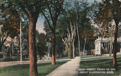 Main Street, Front of Inn Great Barrington, MA Postcard Postcard Postcard