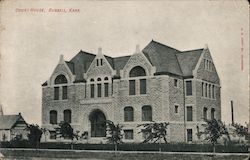 Cour House Russell, KS Postcard Postcard Postcard