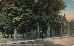 Entrance to Cemetery Steubenville, OH Postcard Postcard Postcard