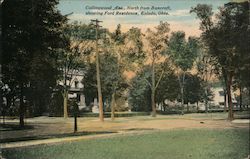 Collingwood Ave. North from Bancroft, Showing Ford Residence Toledo, OH Postcard Postcard Postcard
