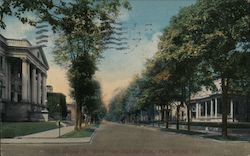 Wayne Street West from Webster Avenue Postcard