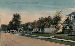 Cole Street Looking South Lima, OH Postcard Postcard Postcard