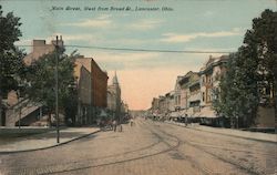 North Street West from Broad Street Postcard