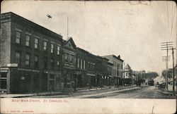 West Main Street St. Charles, IL Postcard Postcard Postcard