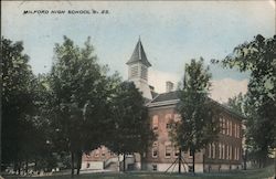 Milford High School No. 23 Postcard