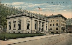 Post Office and Y.M.C.A. Postcard