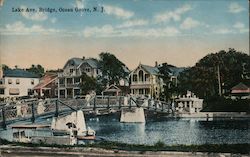 Lake Avenue Bridge Ocean Grove, NJ Postcard Postcard Postcard