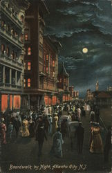 Boardwalk at Night Postcard