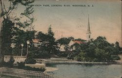 Windowaskin Park looking West Westfield, NJ Postcard Postcard Postcard