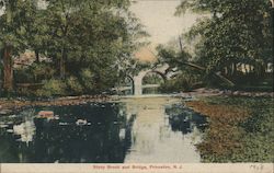 Stony Brook and Bridge Postcard