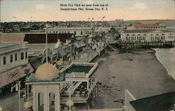 Birds Eye View as seen from top of Steeplechase Pier Ocean City, NJ Postcard Postcard Postcard