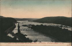 View up the Potomac River from Hill Top House Harpers Ferry, WV Postcard Postcard Postcard