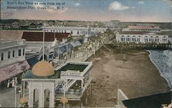 Bird's Eye View as Seen from Top of Steeplechase Pier Postcard