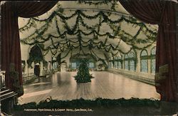 Auditorium, from Stage, U.S. Grant Hotel Postcard