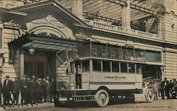 U.S. Grant Hotel Auto Bus Postcard