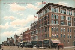Main Street Looking East Postcard