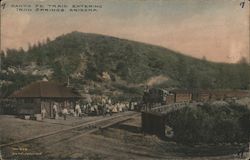 Santa Fe Train Iron Springs, AZ Postcard Postcard Postcard