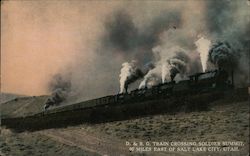 D & R.G. Train Crossing Soldier Summit, 90 Miles East of Salt Lake City, Utah Postcard