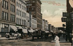 Corner of Columbia and Calhoun Sts. Fort Wayne, IN Postcard Postcard Postcard