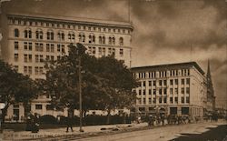 14th Street looking East from City Hall Park Postcard