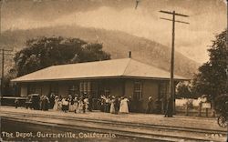 The Depot Guerneville, CA Postcard Postcard Postcard