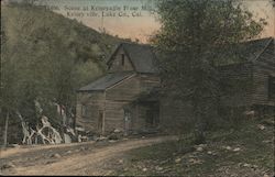 Scene at Kelseyville Flour Mill California Postcard Postcard Postcard