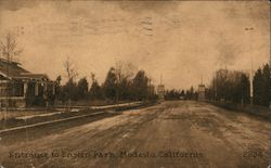 Entrance to Enslen Park Postcard