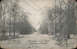 Ice Storm, Kingsboro Ave Gloversville, NY Postcard Postcard Postcard