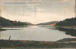 Gloversville Reserve Reservoir Postcard