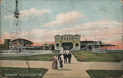 Amusement Buildings Ocean View Postcard