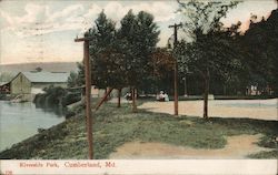 View of Riverside Park Cumberland, MD Postcard Postcard Postcard