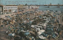An Every Day Scene, Fruit and Vegetable Market Postcard
